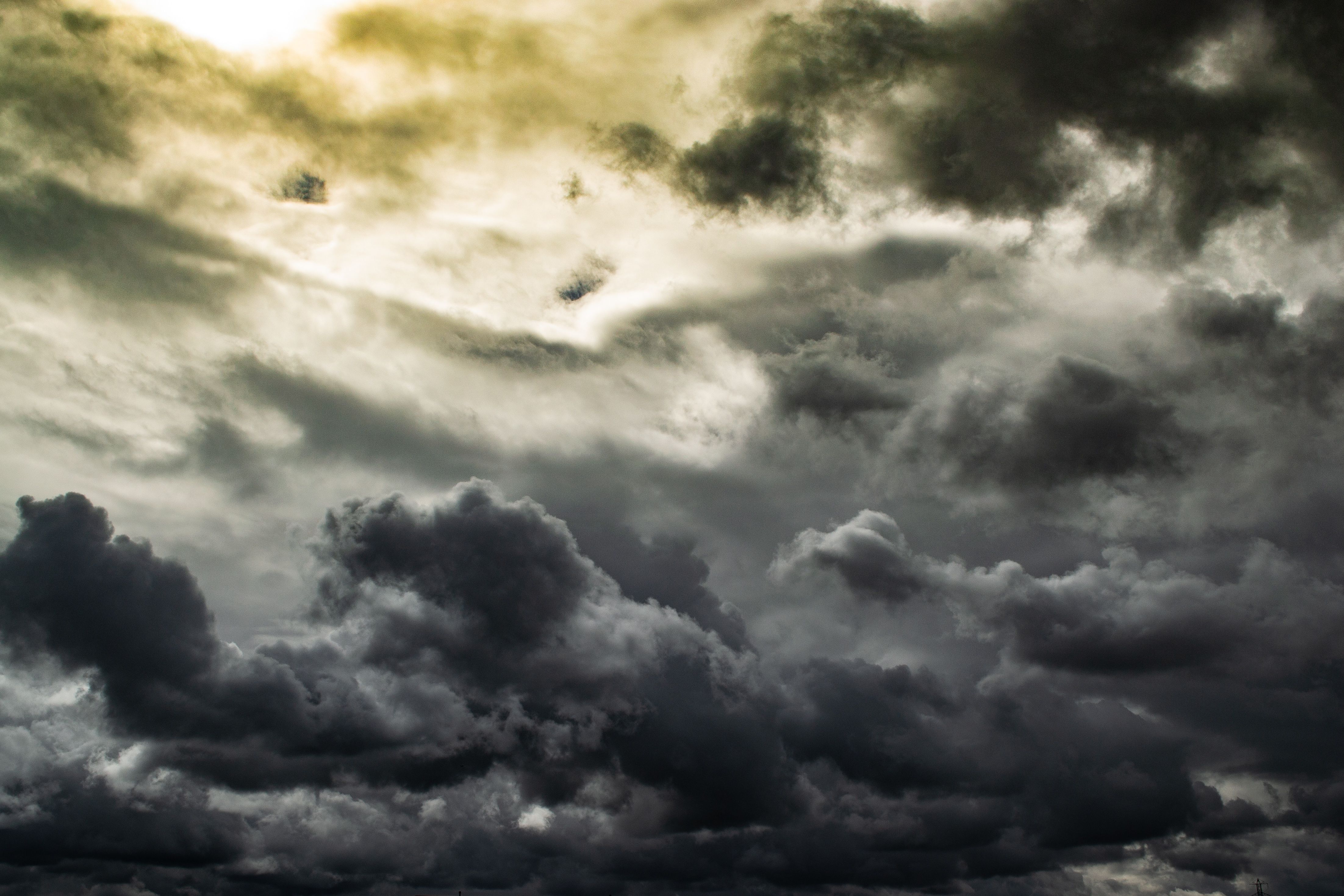 Dramatic storm clouds used in supercomputer weather and climate forecasting